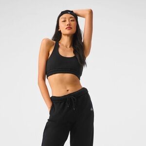 Alo Accolade Sweatshirt Bra (Med)- Black